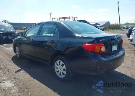 2009 Toyota Corolla Le из США, поврежденный, VIN 2T1BU40E39C147688